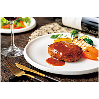 〈ラ・ロシェル〉坂井宏行監修お肉の旨みをとじこめたデミグラスハンバーグ8個