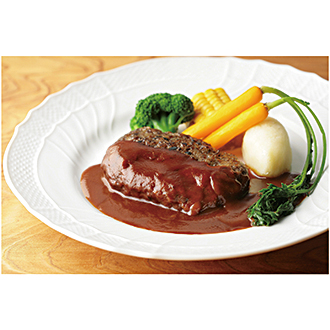 〈浅草今半〉黒毛和牛ハンバーグセット