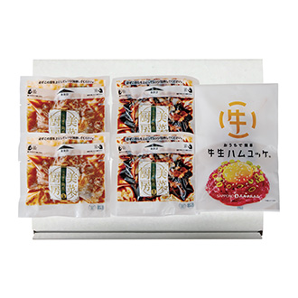 〈札幌バルナバハム〉北海道産豚角煮&牛生ハムユッケ