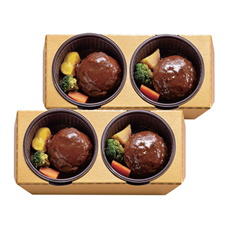 〈神戸のじぎく家〉レンジで簡単。神戸牛ハンバーグ