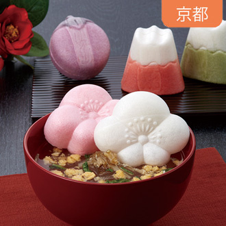 ◆〈京洛 辻が花〉京のお茶漬とお吸物 迎春最中A