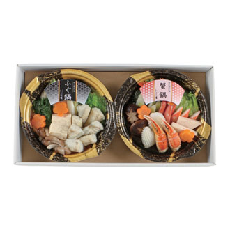 〈京・料亭 わらびの里〉ふぐと蟹の味わい鍋