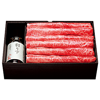 〈日本橋日山〉国産黒毛和牛肩すき焼用