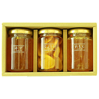〈山田養蜂場〉はちみつ漬3本セット