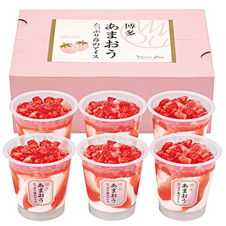 博多あまおうたっぷり苺のアイス