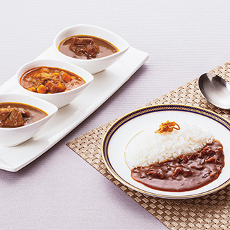 〈新宿中村屋〉プチカレー&ハヤシセット