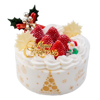 5.〈ガトー・ド・ボワイヤージュ〉クリスマス国産苺のショートケーキ4号